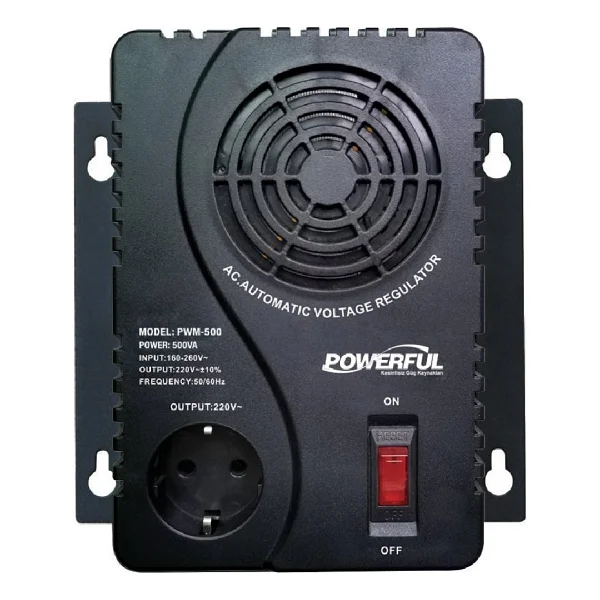 Powerful Pwm-500 500va 250w Kombi, Buzdolabı Otomatik Voltaj Regülatörü - Görsel 4