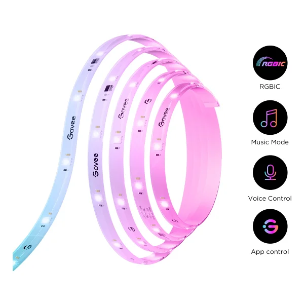 Govee Strip Light S Rgbıcw H612c 10 M Şerit LED - Görsel 5