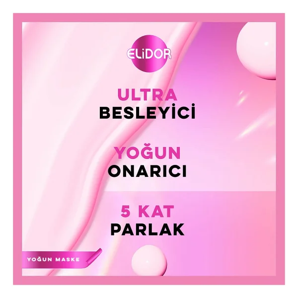 Elidor Glycol + Vita C Ultra Işıltı 100 Yoğun Onarıcı 220 ml Saç Maskesi - Görsel 9