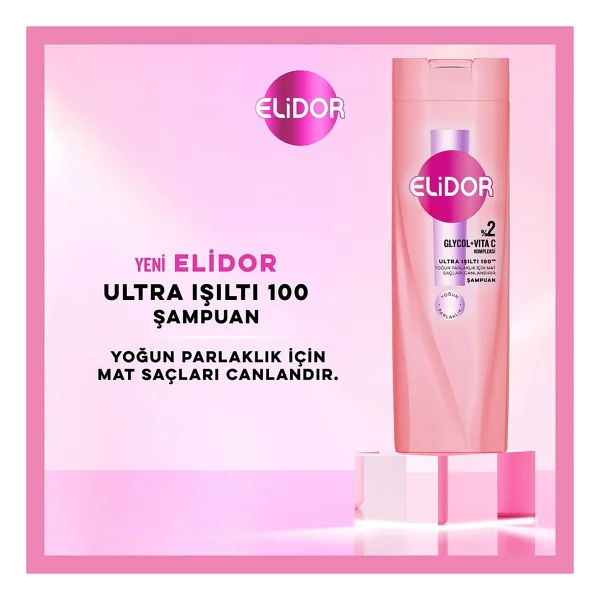 Elidor Glycol + Vita C Ultra Işıltı 100 400 Ml Şampuan - Görsel 3