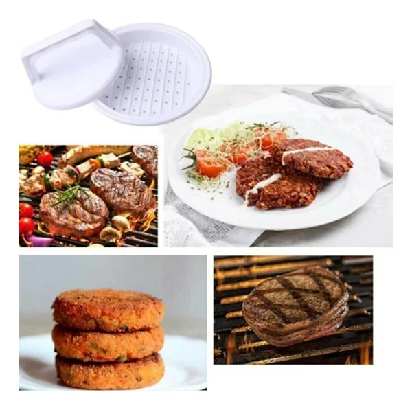 Hamburger Kalıbı Köfte Presi Şekillendirici Burger Press Pratik Köfte Yapma Aparatı - Görsel 2