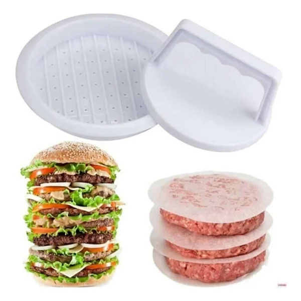 Hamburger Kalıbı Köfte Presi Şekillendirici Burger Press Pratik Köfte Yapma Aparatı - Görsel 4