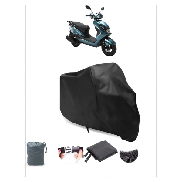 Kuba Space 50 Pro Için Arka Çanta Ve Kilit Uyumlu Siyah Motosiklet Branda, Güvenli - Siyah, Arka Çanta Ve Kilit Uyumlu - Görsel 8