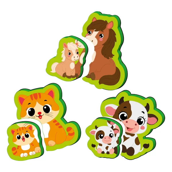 Yükselen Zeka 6-16 Ay İlk Pofidik Magnet Puzzle Çiftlik Hayvanları - Görsel 3