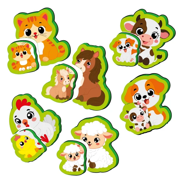 Yükselen Zeka 6-16 Ay İlk Pofidik Magnet Puzzle Çiftlik Hayvanları - Görsel 4