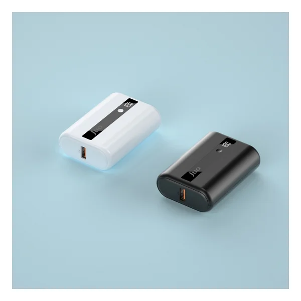 Juo 22.5w 10000 mAh LED Ekranlı Mini Powerbank Taşınabilir Hızlı Şarj Cihazı - Siyah - Görsel 2