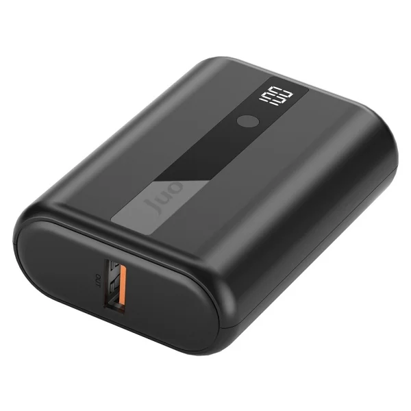 Juo 22.5w 10000 mAh LED Ekranlı Mini Powerbank Taşınabilir Hızlı Şarj Cihazı - Siyah - Görsel 3