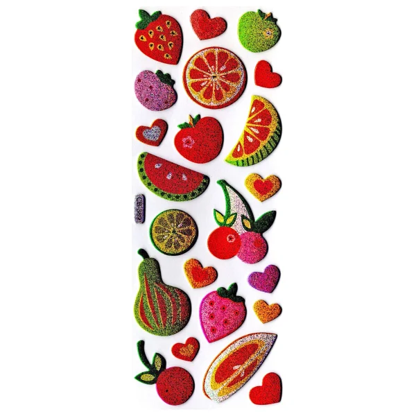 Limmy Sticker Kabartmalı Sticker Defter, Planlayıcı Etiket (Cb389) 16x7 Cm- Meyveler - Görsel 2