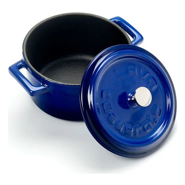 Lava Trendy Mavi 10 Cm Mini Döküm Tencere - Görsel 2
