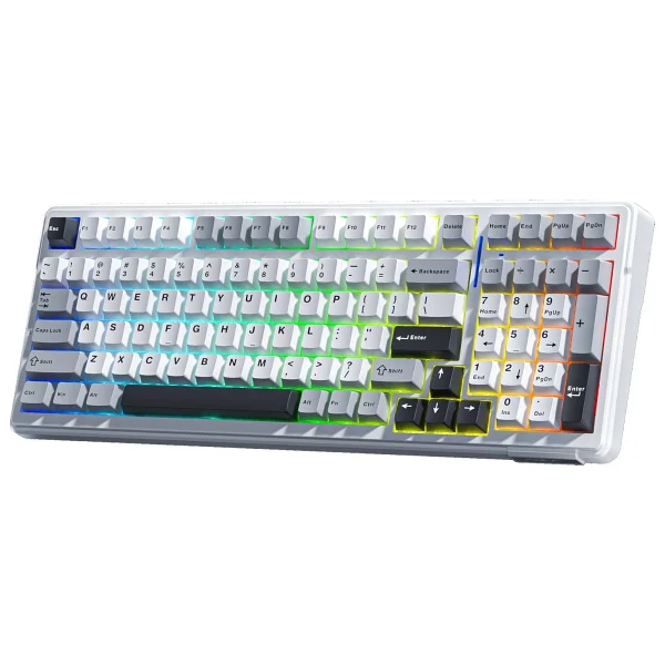 Aula F99 Gri RGB Graywood V3 Switch Kablolu/Kablosuz Mekanik Oyuncu Klavyesi - Görsel 2