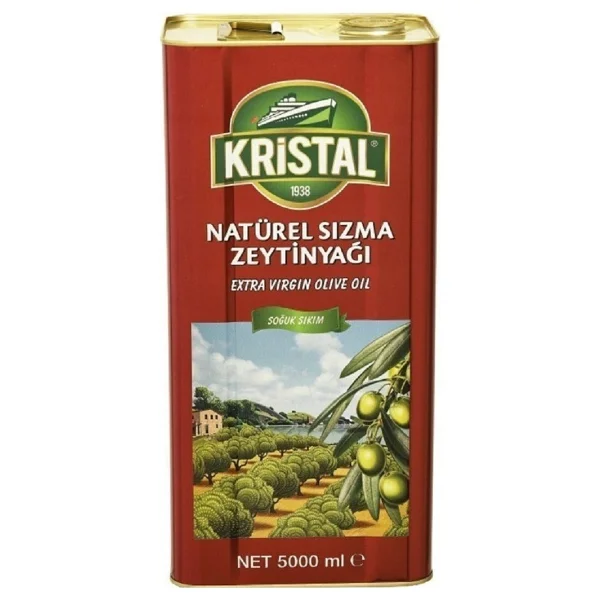 Kristal Zeytinyağı 15lt Natürel Sızma Soğuk Sıkım (Teneke) (3pkx5lt) - Görsel 2