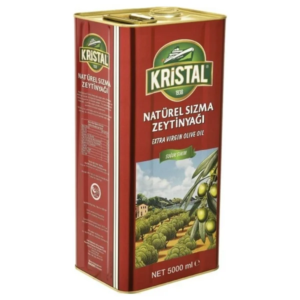 Kristal Dolgun Güçlü Natürel Sızma Zeytinyağı 5 Lt 4'lü - Görsel 3