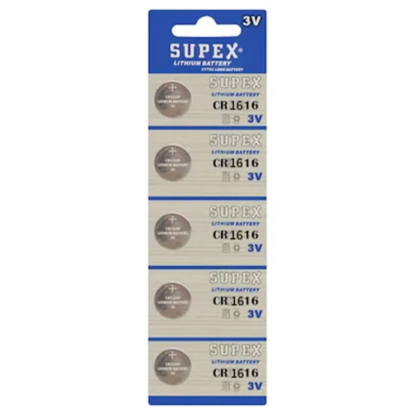 Supex Cr1616 3v Lityum Düğme Pil 5'li - Görsel 2