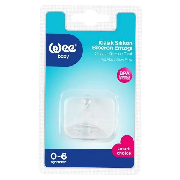 Wee Baby 866 No:1 0-6 Ay Silikon Biberon Emziği - Görsel 4