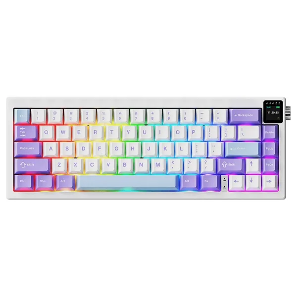 Ajazz Ak650 Pembe RGB %65 Tkl Dream Switch Kablolu/Kablosuz Mekanik Oyuncu Klavyesi - Görsel 7