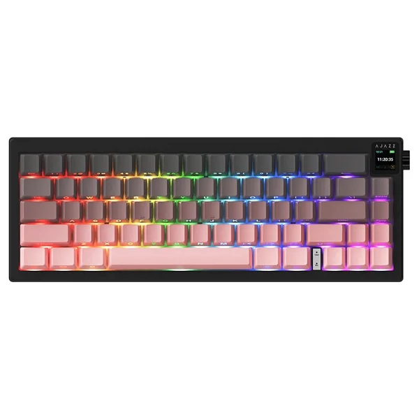 Ajazz Ak650 Pembe RGB %65 Tkl Dream Switch Kablolu/Kablosuz Mekanik Oyuncu Klavyesi - Görsel 6
