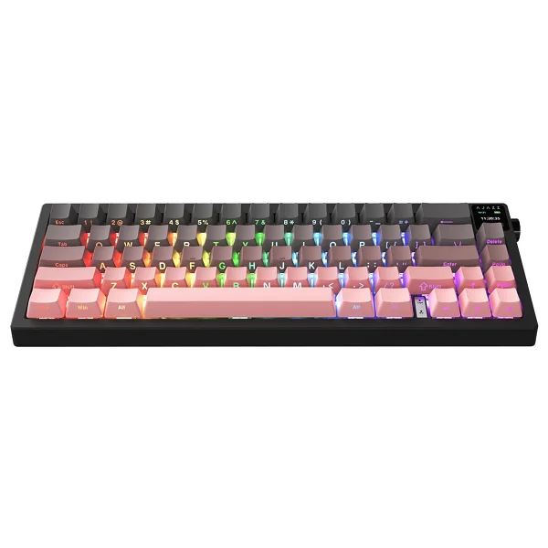 Ajazz Ak650 Pembe RGB %65 Tkl Dream Switch Kablolu/Kablosuz Mekanik Oyuncu Klavyesi - Görsel 3