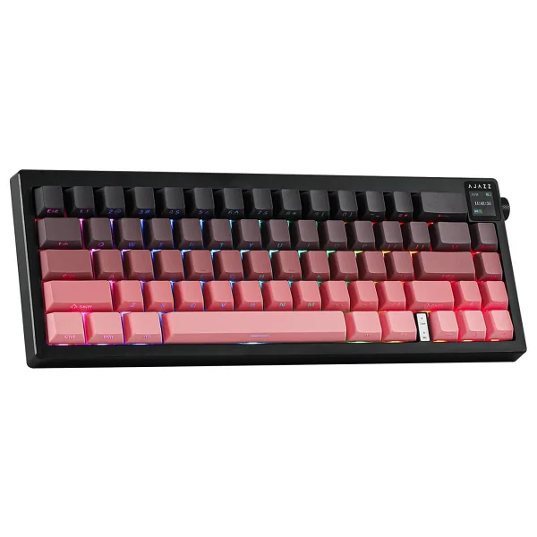 Ajazz Ak650 Pembe RGB %65 Tkl Dream Switch Kablolu/Kablosuz Mekanik Oyuncu Klavyesi - Görsel 5