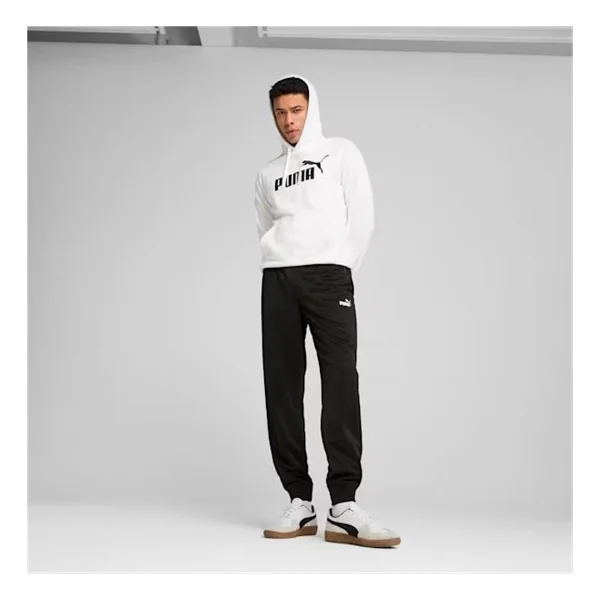 Puma Essentials No.1 Logo 682572-02 Kapüşonlu Beyaz Erkek Sweatshirt - Görsel 3
