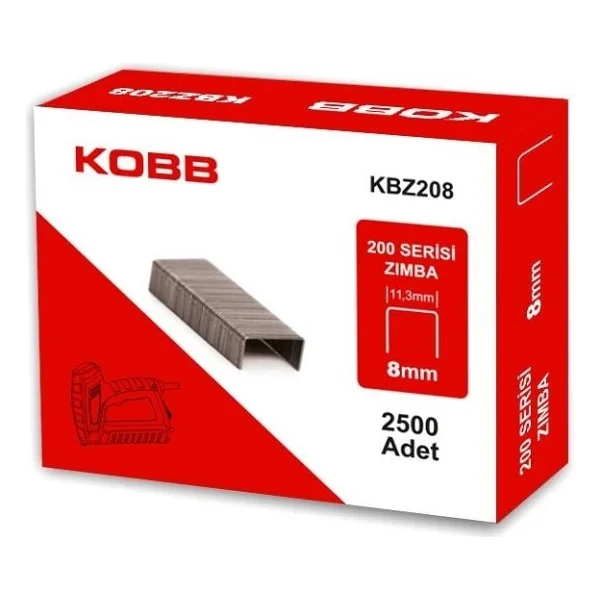 Kobb Kbz208 200 Serisi 8 Mm 2500 Adet Ağır Hizmet Tipi Zımba Teli - Görsel 3