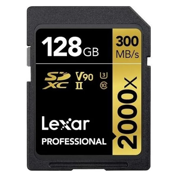 Lexar Professional Gold Series 2000x Lsd2000128g Class 10 Uhs-Iı U3 V90 128 GB Hafıza Kartı - Görsel 2