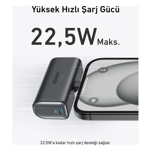 Anker Nano 5000 mAh Hızlı Şarj Powerbank - Görsel 3