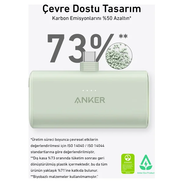 Anker Nano 5000 mAh Hızlı Şarj Powerbank - Görsel 4