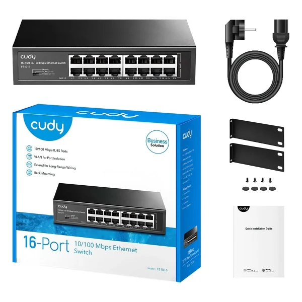 Cudy Fs1016 16 Port 10/100 Mbps Switch - Görsel 5