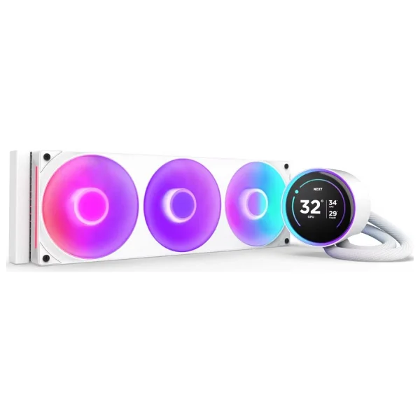 Nzxt Kraken Elite 360 RGB Rl-Kr36e-W2 360mm Beyaz İşlemci Sıvı Soğutucu (2024) - Görsel 7