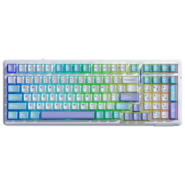 Aula F99 Lila RGB Graywood V3 Switch Kablolu/Kablosuz Mekanik Oyuncu Klavyesi - Görsel 7