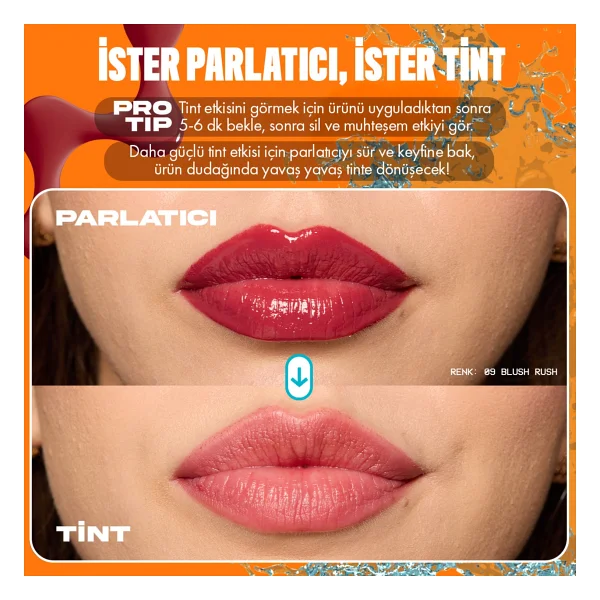 Nyx Professional Makeup Lip Iv Vitamin İçeren Tint 02 Hydra-Honey Dudak Parlatıcısı - Görsel 5