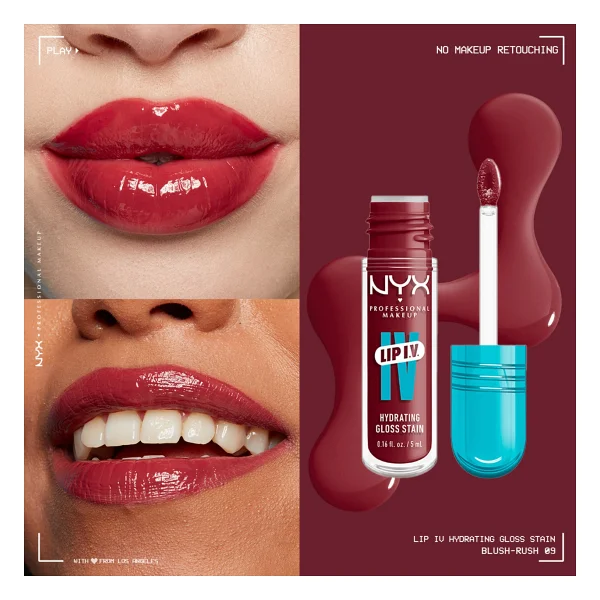 Nyx Professional Makeup Lip Iv Vitamin İçeren Tint 09 Blush Rush Dudak Parlatıcısı - Görsel 2