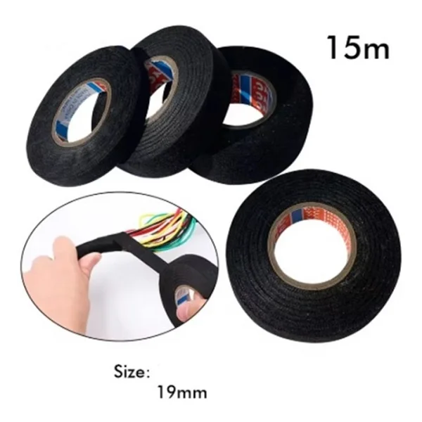 10 Adet Coroplast Tüylü Bez Bant 19mm X 15 Metre Ref:8551 - Görsel 3