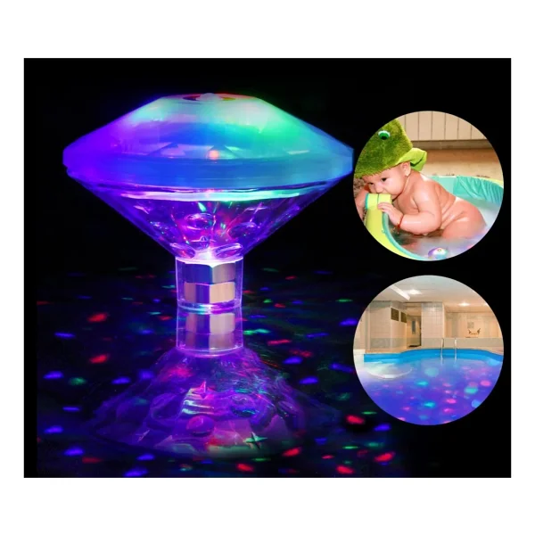 Mobgift Mobgift Sıcak LED Sualtı Gece Lambası Banyo Yüzme Havuz Işığı - Görsel 3