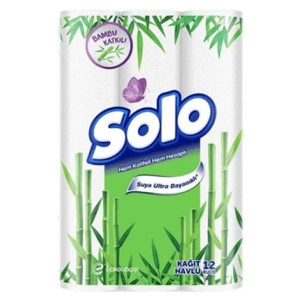 Solo Bambu Katkılı 12'li Kağıt Havlu - Görsel 2