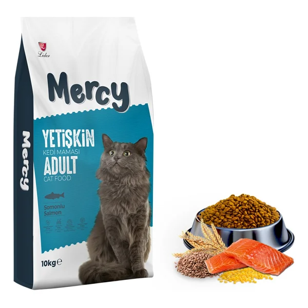 Mercy Somonlu 10 kg Yetişkin Kedi Maması - Görsel 10