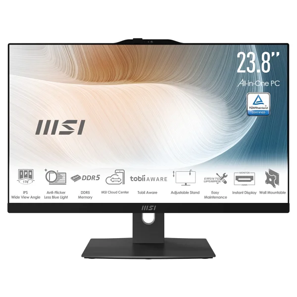 Msı Modern Am242p 1m-1223eu Core 5 120u 8 GB 512 GB SSD Intel Graphics 23.8" Full HD All In One PC - Görsel 3