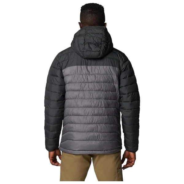 Columbia Powder Lite II WO6272-023 Kapüşonlu Gri Erkek Şişme Mont - Görsel 2