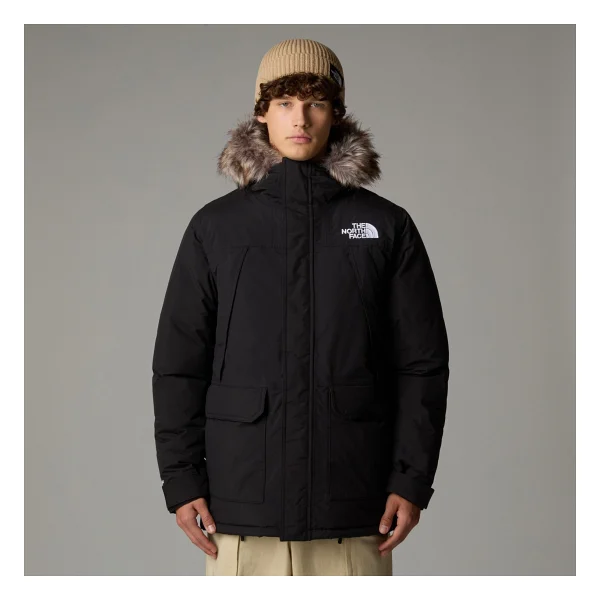 The North Face Mcmurdo Nf0a5gjf4h01 Kapüşonlu Kürklü Siyah Erkek Parka - Görsel 7