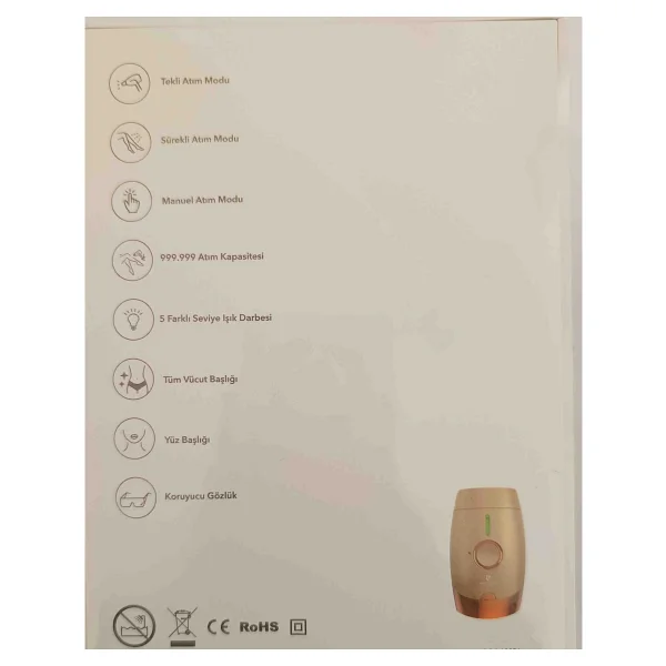 Pierre Cardin Ipl Lazer Epilasyon Cihazı Altın - Görsel 4