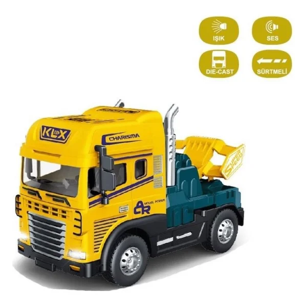 Vardem 1:24 Sürtmeli Işıklı Müzikli Çekici Tır Kafası Klx600-345 - Görsel 6