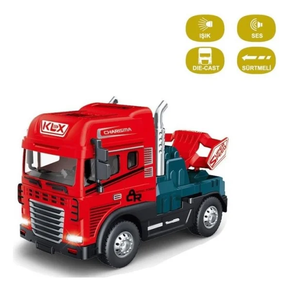 Vardem 1:24 Sürtmeli Işıklı Müzikli Çekici Tır Kafası Klx600-345 - Görsel 2