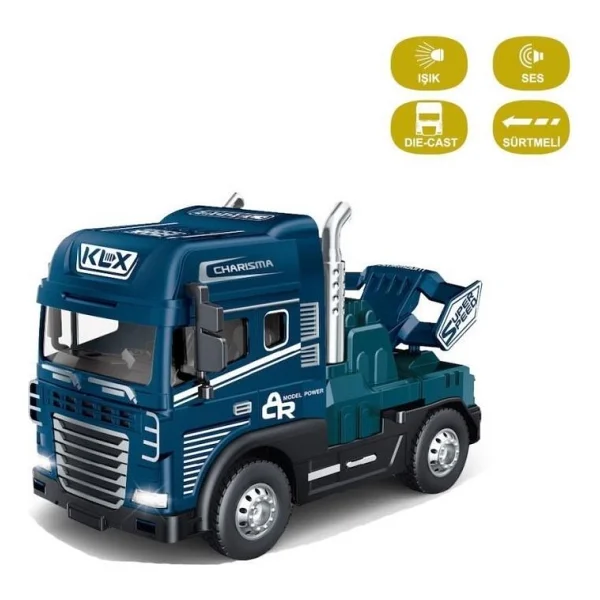 Vardem 1:24 Sürtmeli Işıklı Müzikli Çekici Tır Kafası Klx600-345 - Görsel 3