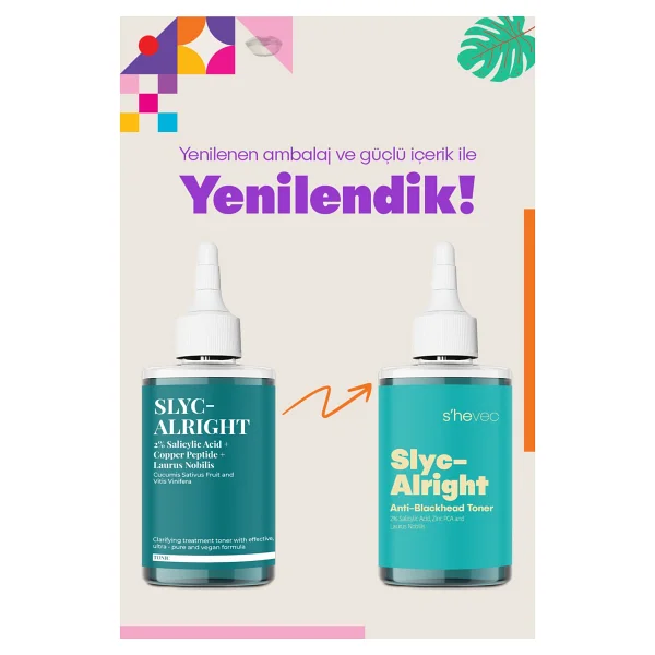 She Vec Slyc-Alright Sivilce Ve Siyah Nokta Karşıtı Arındırıcı Tonik 200 Ml - Görsel 7