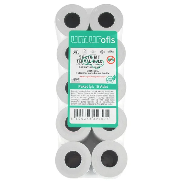 Umur 56x16 16 Mt Termal Rulo Poşetli 48 Gr 60 Rulo - Görsel 4
