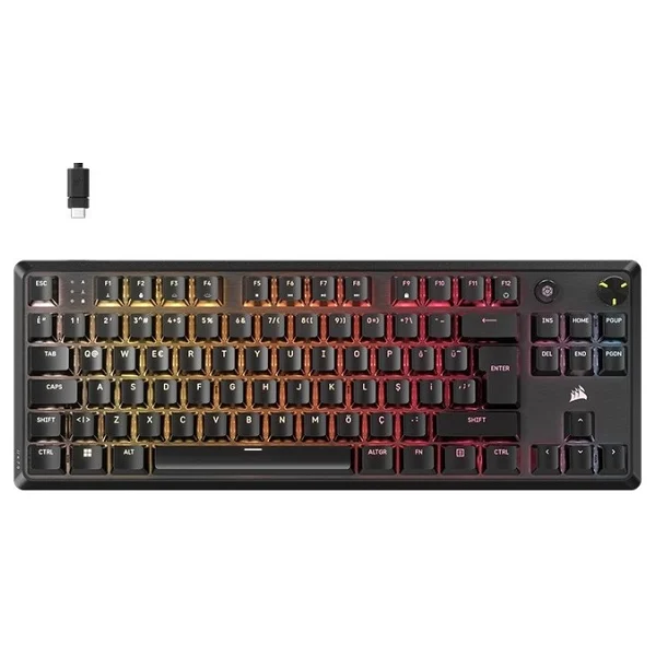 Corsair K70 Core Tkl RGB Ch-911911e-Tr Mlx Red Switch Kablolu Mekanik Oyuncu Klavyesi - Görsel 8