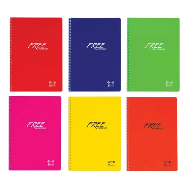Keskin Color Free Pp Kapak Dikişli Kareli Defter A4 100 Yaprak 320442-99 - Görsel 2
