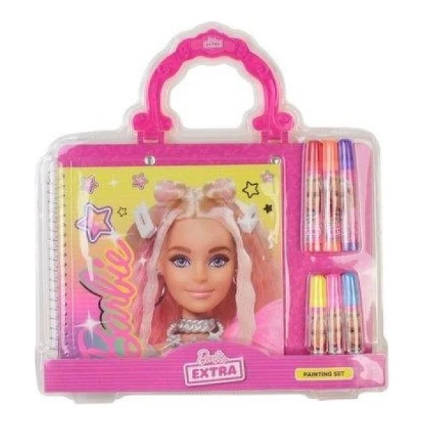 Dolphin B-0300 Barbie Çantalı Boyama Seti - Görsel 4