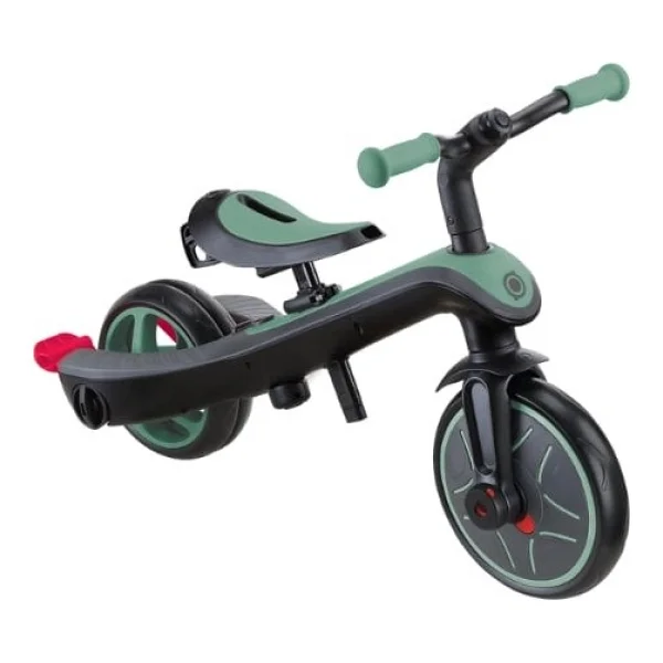 Globber Explorer Trike 4 İn 1 Zeytin Yeşili Bebek Bisikleti - Görsel 6