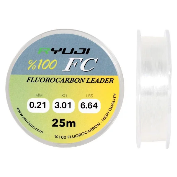 Ryuji Fluoro 25 M 0.29 Mm 6 Kg Fluorocarbon Misina - Görsel 2